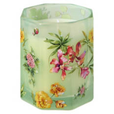 Floral Glass Scented Candle - Gardenia