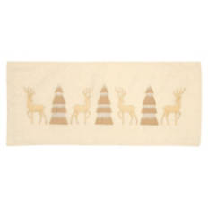 15" x  35"  Holiday Table Center - Deer