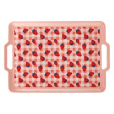 Melamine Grill Platter - Strawberry