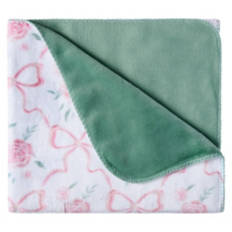 30” X 40” Warm & Cozy Baby Blanket, Floral Print