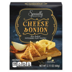 Cheese & Onion Puff Pastry, 2.11 oz