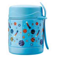 Kids Stainless Steel Food Jar - Space