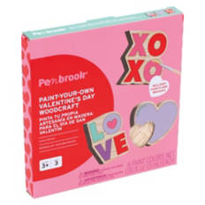 Paint-Your-Own Valentine's Day Woodcraft - XOXO