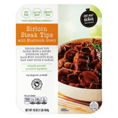 Sirloin Steak Tips With Mushroom Gravy, 16 oz