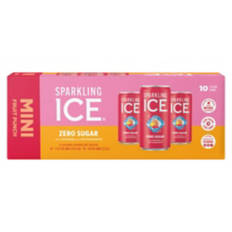 Zero Sugar Fruit Punch Mini Sparkling Water - 10 Pack, 7.5 fl oz can