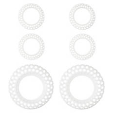 6 Pack Hair Catchers, White