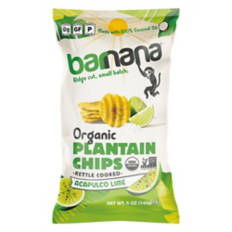 Organic Lime Plantain Chips, 5 oz