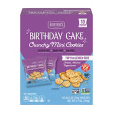 Gluten Free Birthday Cake Mini Cookies, 10 pouches