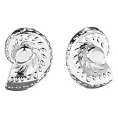 Ladies Silver Shell Earrings