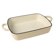 Cast Iron Roaster, Cream