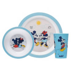 3 Piece Children's Mealtime Set - Mickey and Minnie