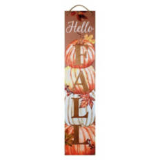 47" Tall Fall Reversible Porch Sign - Fall/Witches