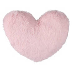 Valentine's Cozy & Fluffy Pillow - Pink Fur Heart