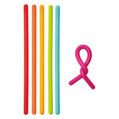 5 Pack Bag Ties, Rainbow