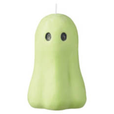 Halloween Molded Candle - Ghost, Green