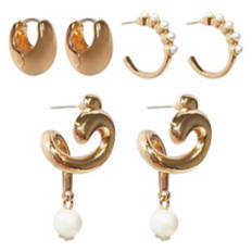 3 Pack Pearl Earrings