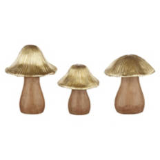 Set of 3 - Gold Top Mushrooms