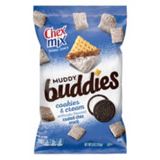 Cookie & Cream Flavored Coated Chex Snack, 9 oz