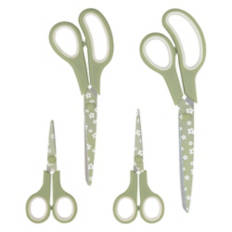 4 Piece Scissors Set, Floral