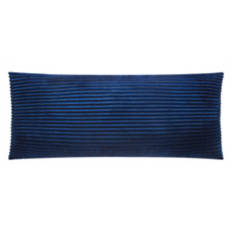 20" x 48" Soft Body Pillow, Blue Ribbed