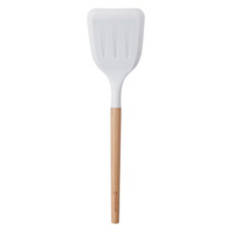 Beechwood & Silicone Spatula Turner, White