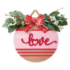 Valentine's Day Circle Sign - Hello Love