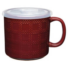 Soup Mug with Lid, Fig
