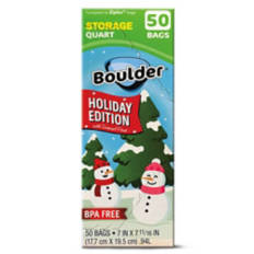 Holiday Quart Storage Bag