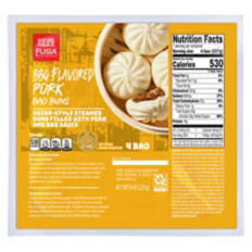 BBQ Flavored Pork Bao Buns, 8 oz