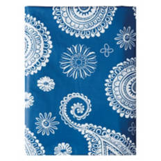 52" x 70" Vinyl Tablecloth - Blue Geo