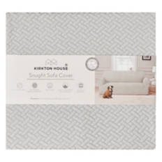 88" Long Snugfit Sofa Cover, Light Gray