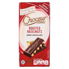 European Dark Chocolate Bar with Whole Roasted Hazelnuts, 7.05 oz