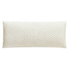 20" x 48" Soft Body Pillow, White Checker Embossed