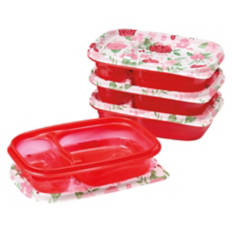 Flower Shaped Divided Snackle Box