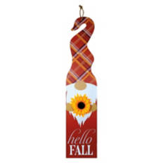 47" Tall Fall Reversible Porch Sign - Fall/Witch Gnome