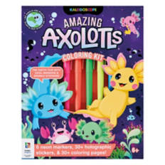 Kids Coloring Kits - Axolotl Adventure