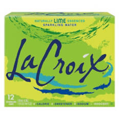 Lime Sparkling Flavored Water - 12 pack, 12 fl oz