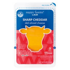 Deli Sliced  Sharp Cheddar Cheese, 8 oz