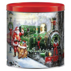 Holiday Popcorn Tin - Train, 21 oz