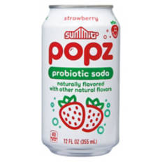 Popz Probiotic Soda Strawberry