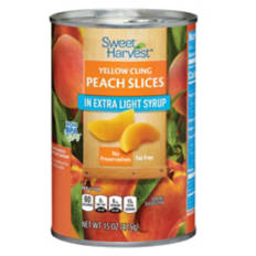 Yellow Cling Peach Slices in Extra Light Syrup, 14.75 oz