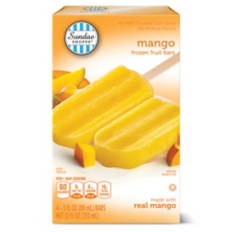 Mango  Frozen Fruit Bars, 4 count