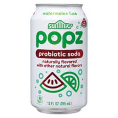 Popz Probiotic Soda Watermelon Lime