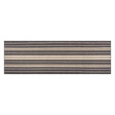 2'x 6' Berber Stripe Utility Runner, Charcoal