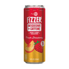 Fizzer Peach Strawberry Flavored Sparkling Water, 12 fl oz