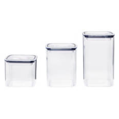 3 Pack Rotating Lock Food Containers
