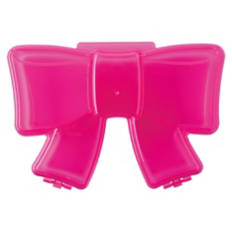 Valentine's Day Bow Shaped Divided Snack Box, Pink
