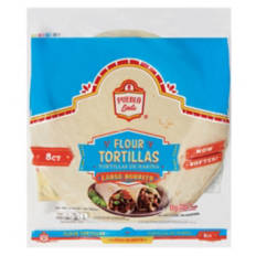 Large  Burrito Flour Tortillas, 8 count