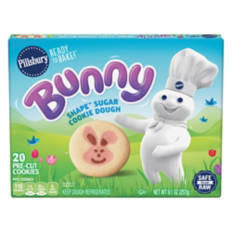 Ready to Bake Bunny Shaped Cookie Dough, 20 count