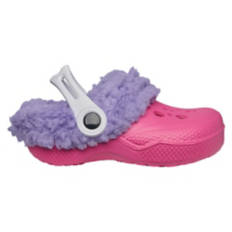 Children's Warm Lined Clog - Pink, 13/1